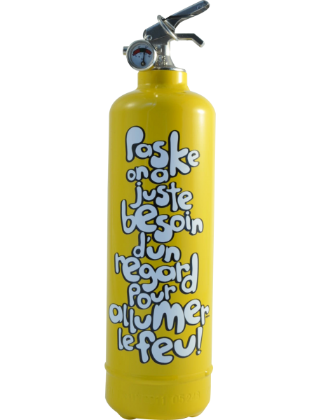 Fire extinguisher design ATYPEEK PASKE yellow