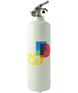 Fire extinguisher design Colors white