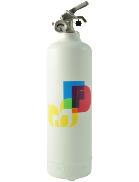 Fire extinguisher design Colors white