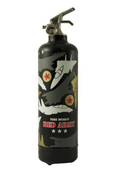 Fire extinguisher design Red Army black