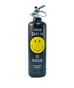 Fire extinguisher design Smiley Safety black