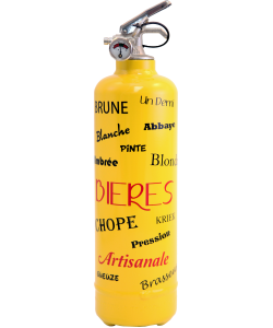 Fire extinguisher home Bière yellow