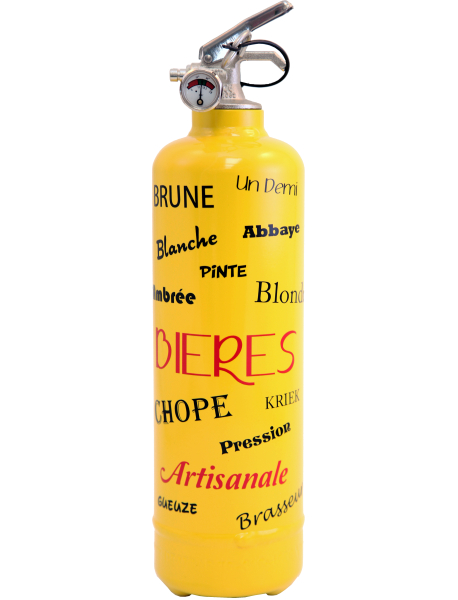 Estintore design Bière giallo