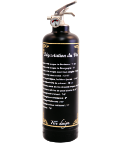 Fire extinguisher design Dégustation black