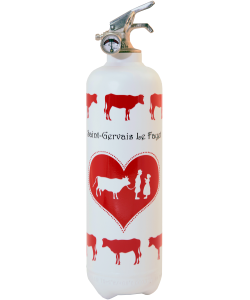 Fire extinguisher design Parischeri Communailles white