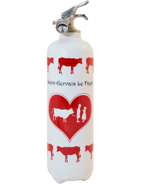 Fire extinguisher design Parischeri Communailles white