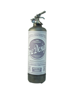 Fire extinguisher design Old School raw grey